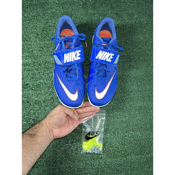 Nike High Jump Elite Track Shoes Racer Blue Mens Sz 10 - Picture 1 of 8